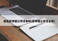 南昌区块链公司没有吗[区块链公司怎么样]