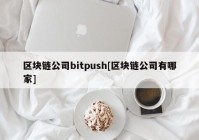 区块链公司bitpush[区块链公司有哪家]